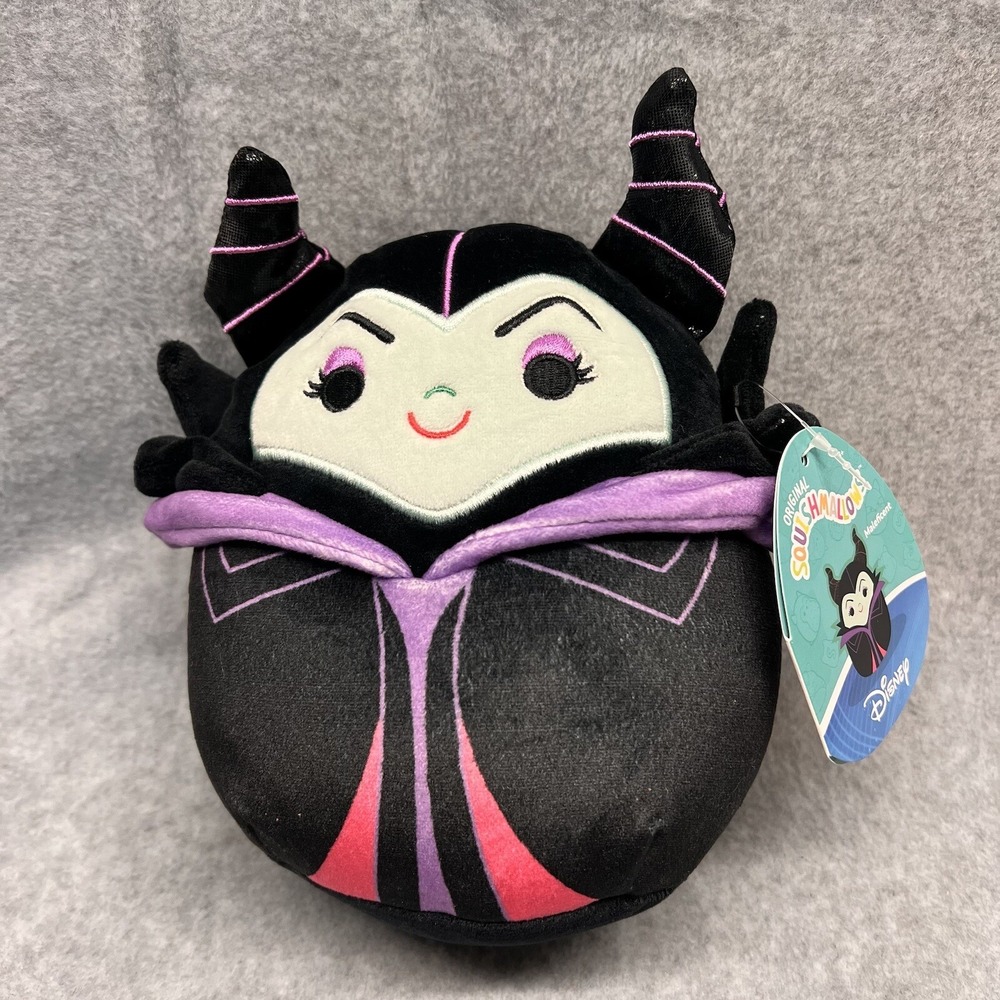 Disney Squishmallows MALEFICENT 7-8" AUTHENTIC Kellytoy Plush NEW with tags